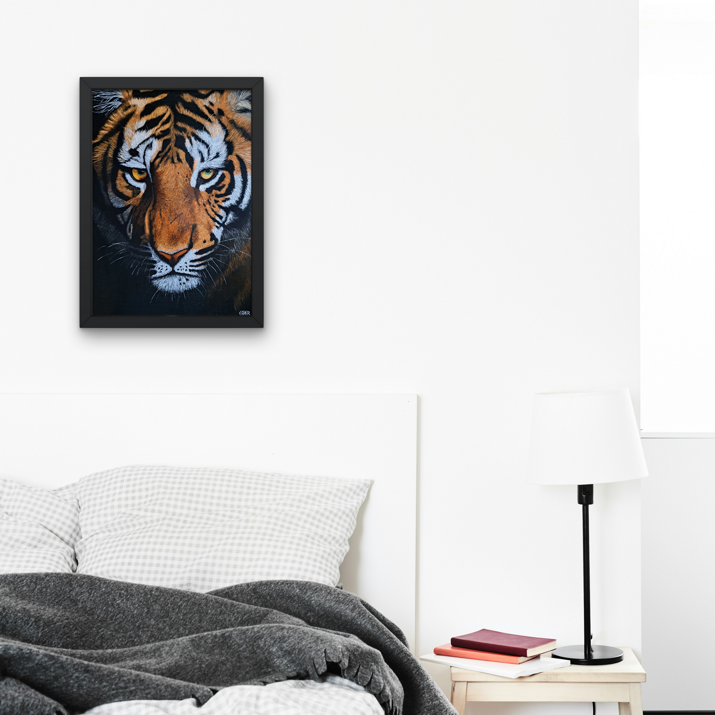 Eye of the Tiger Framed Canvas Print