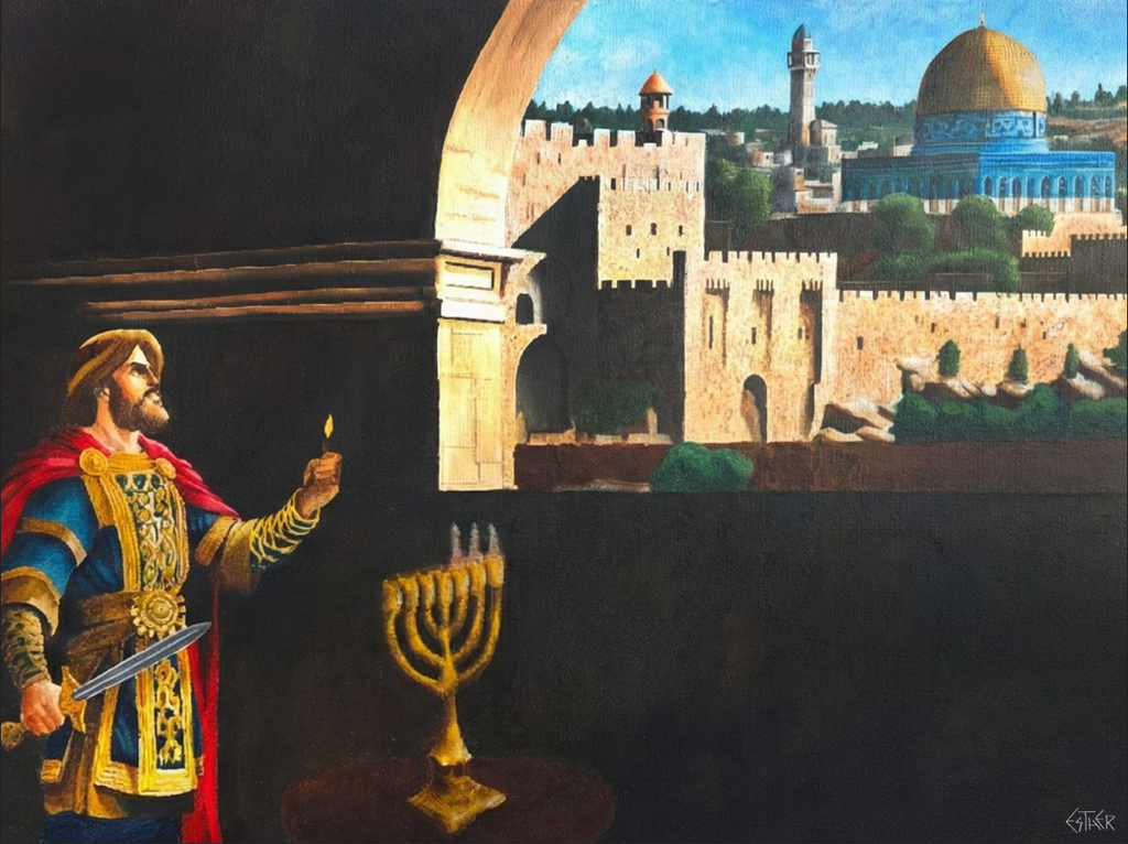 Light within the Temple original painting