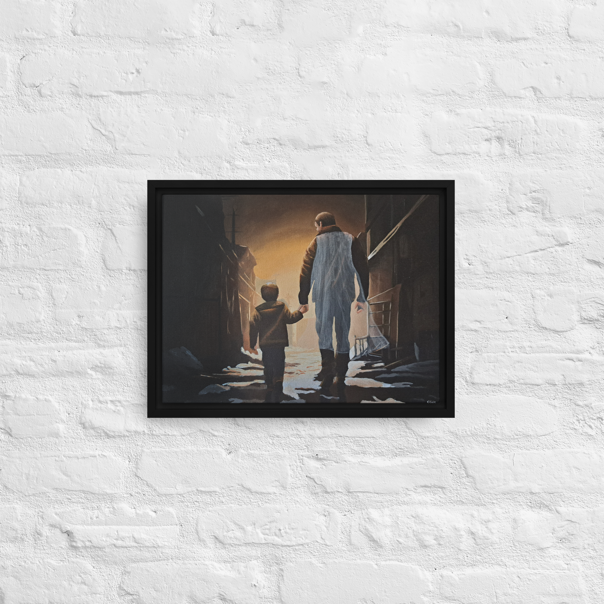 Unsung Hero Framed Canvas Print