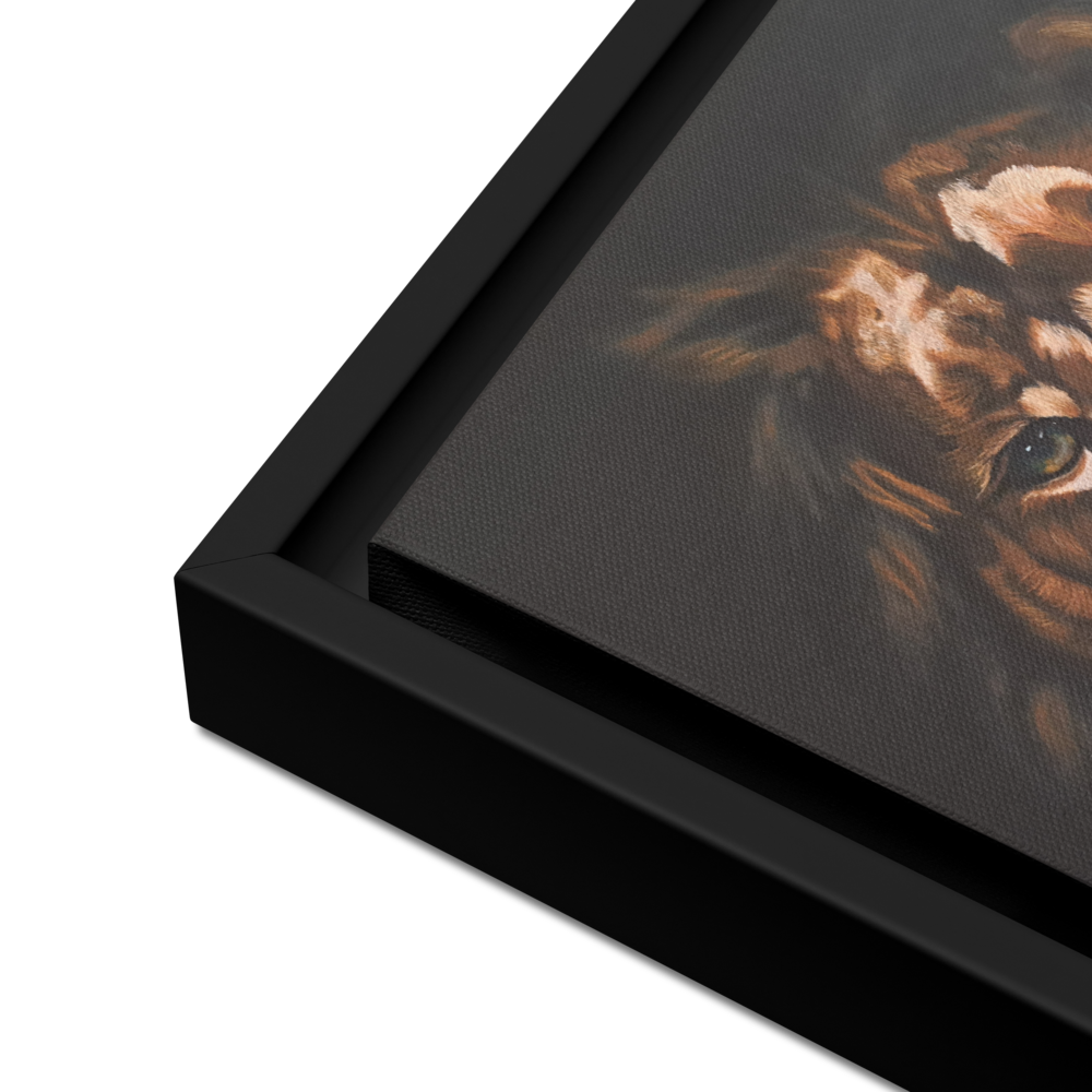 King Of All Animals Framed Canvas Print