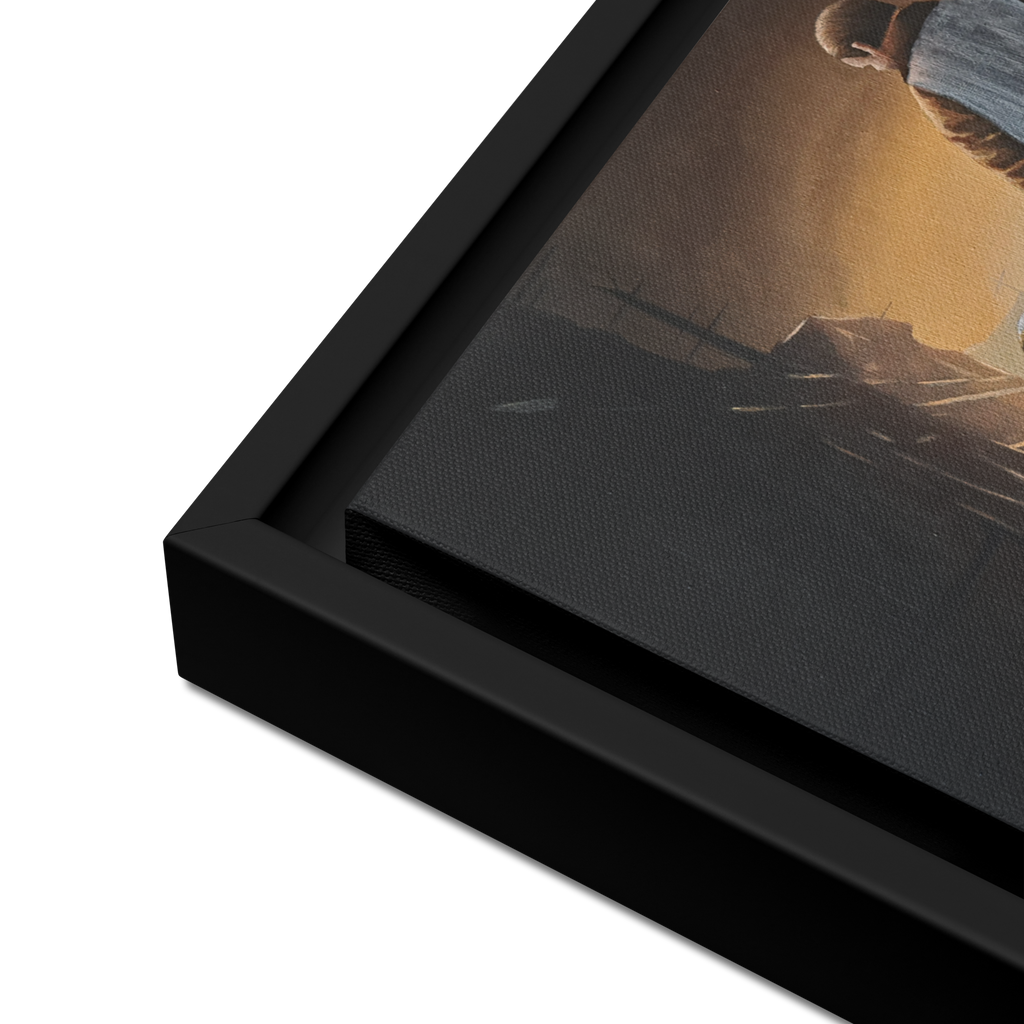 Unsung Hero Framed Canvas Print