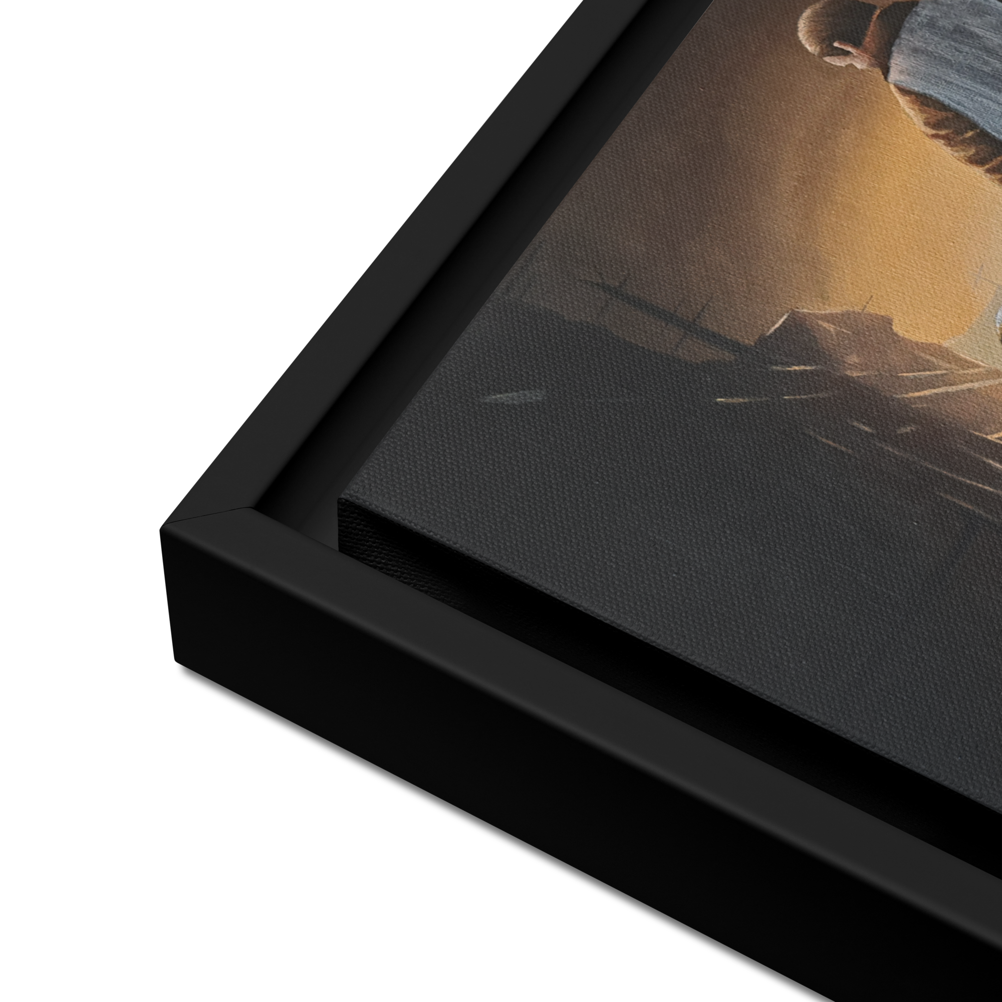 Unsung Hero Framed Canvas Print