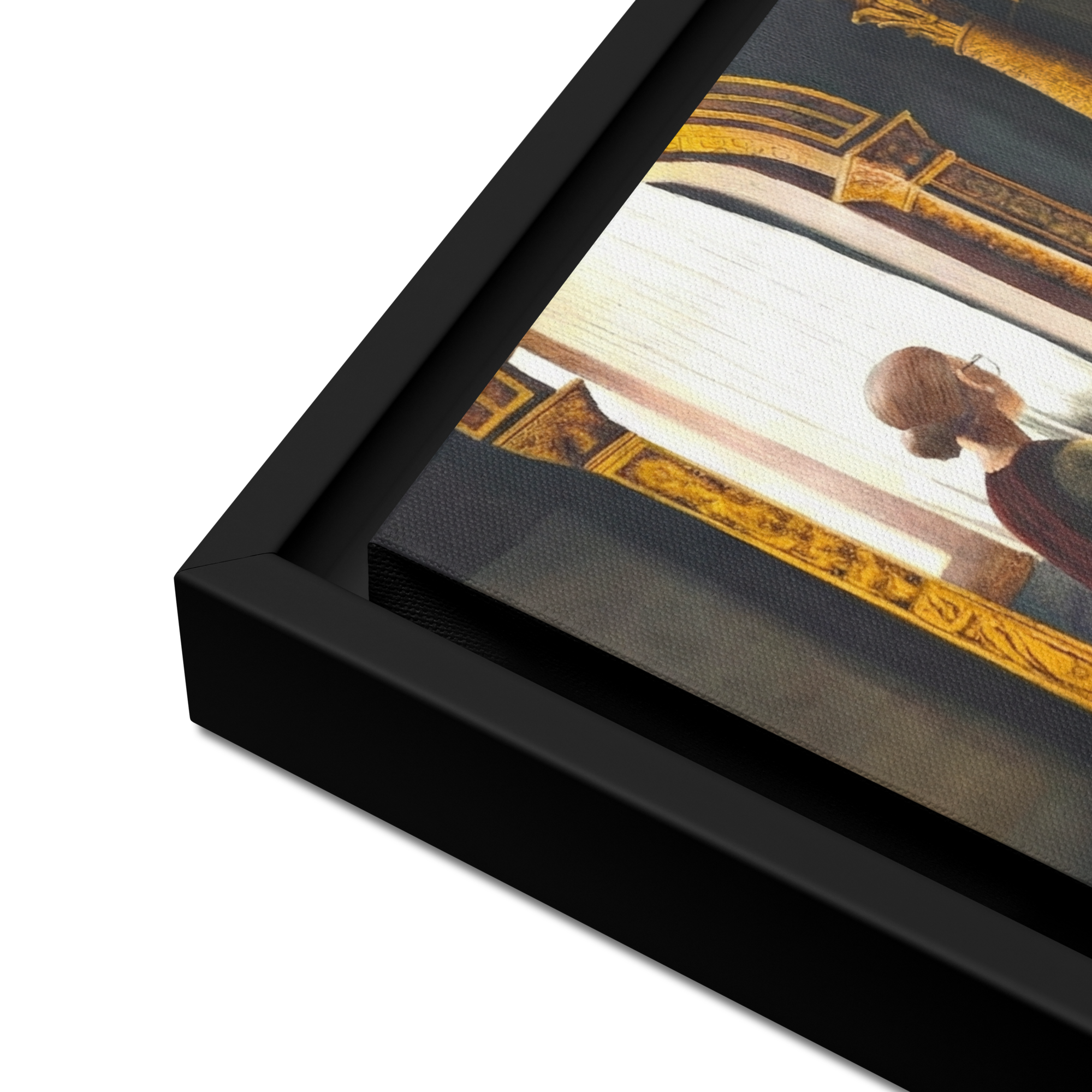 Here I Am Framed canvas