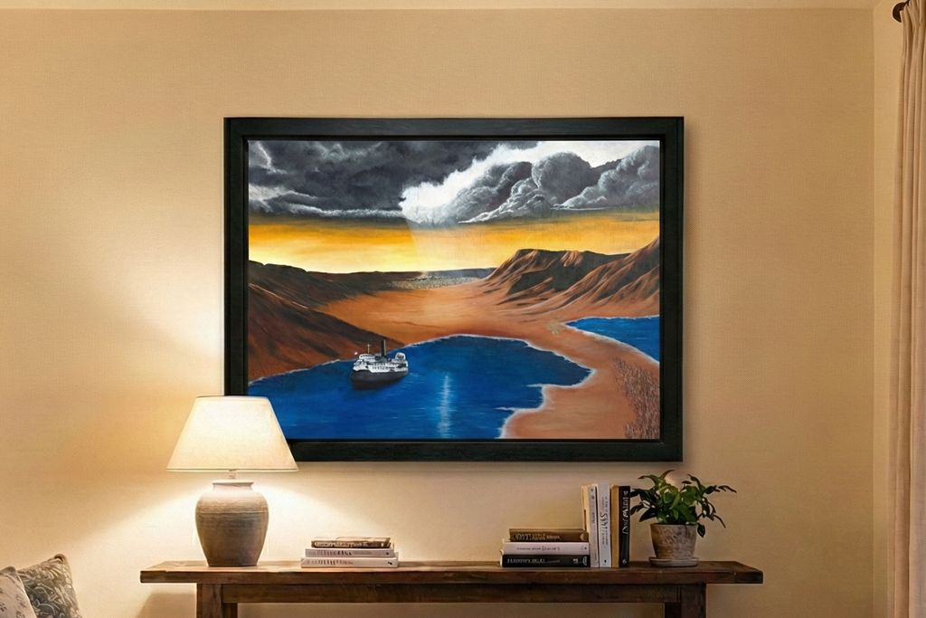 The Eternal Homecoming Framed canvas