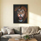 Screaming Lion Poster