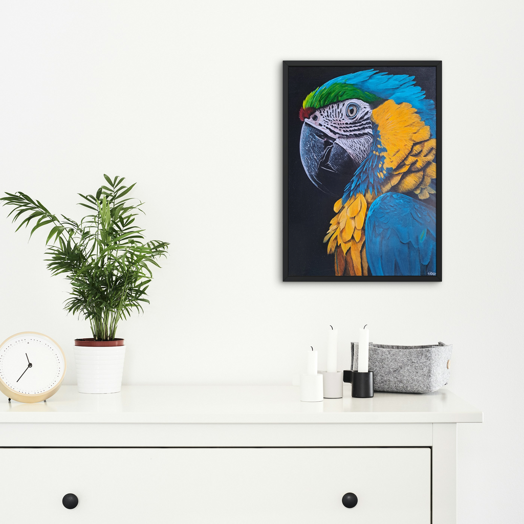 Tropical Majesty Framed Canvas Print