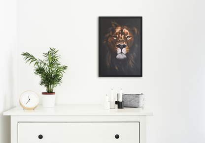 King Of All Animals Framed Canvas Print