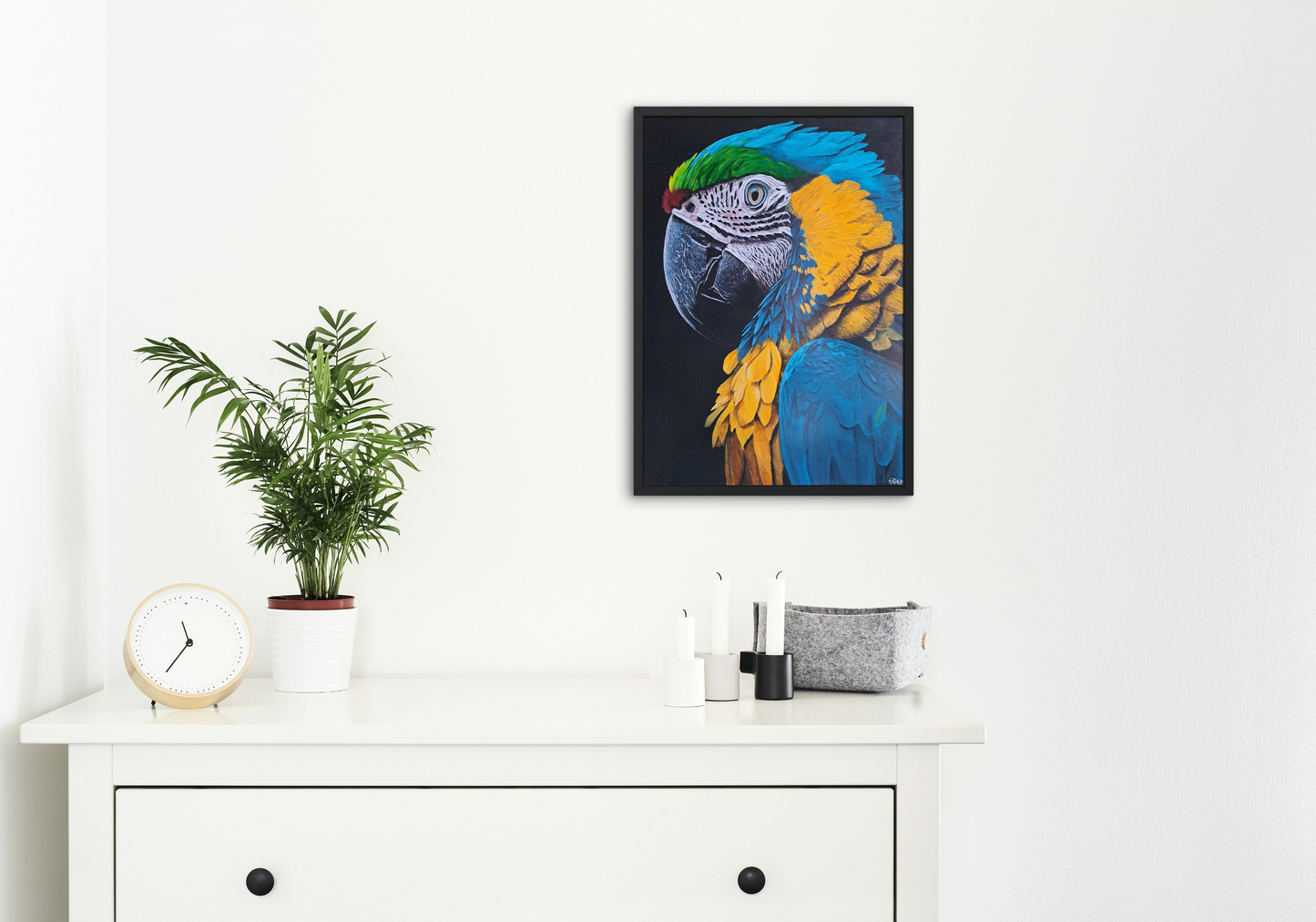 Tropical Majesty Framed Canvas Print